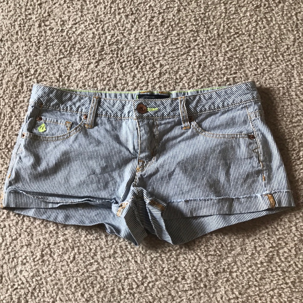 Volcom Brand Striped Shorts